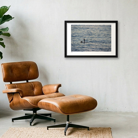Silver Sea — 45×30cm, 18×12" Black Frame