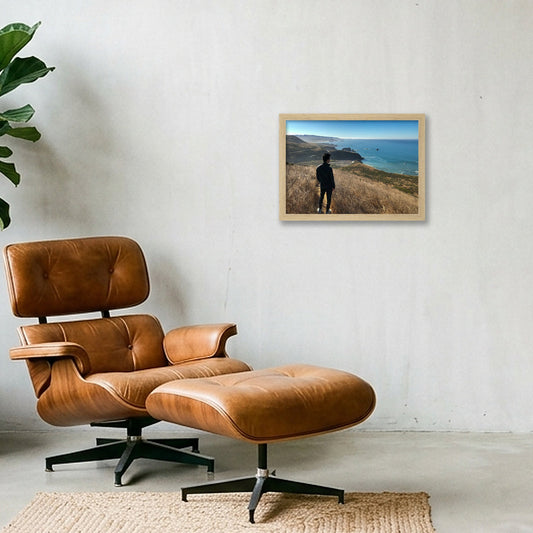 Edge of the Coast — A4 (30×21cm, 12×8") Oak Frame
