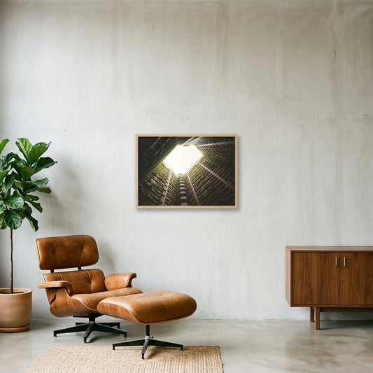 Courtyard — 59×42cm, 23×17" Oak Frame