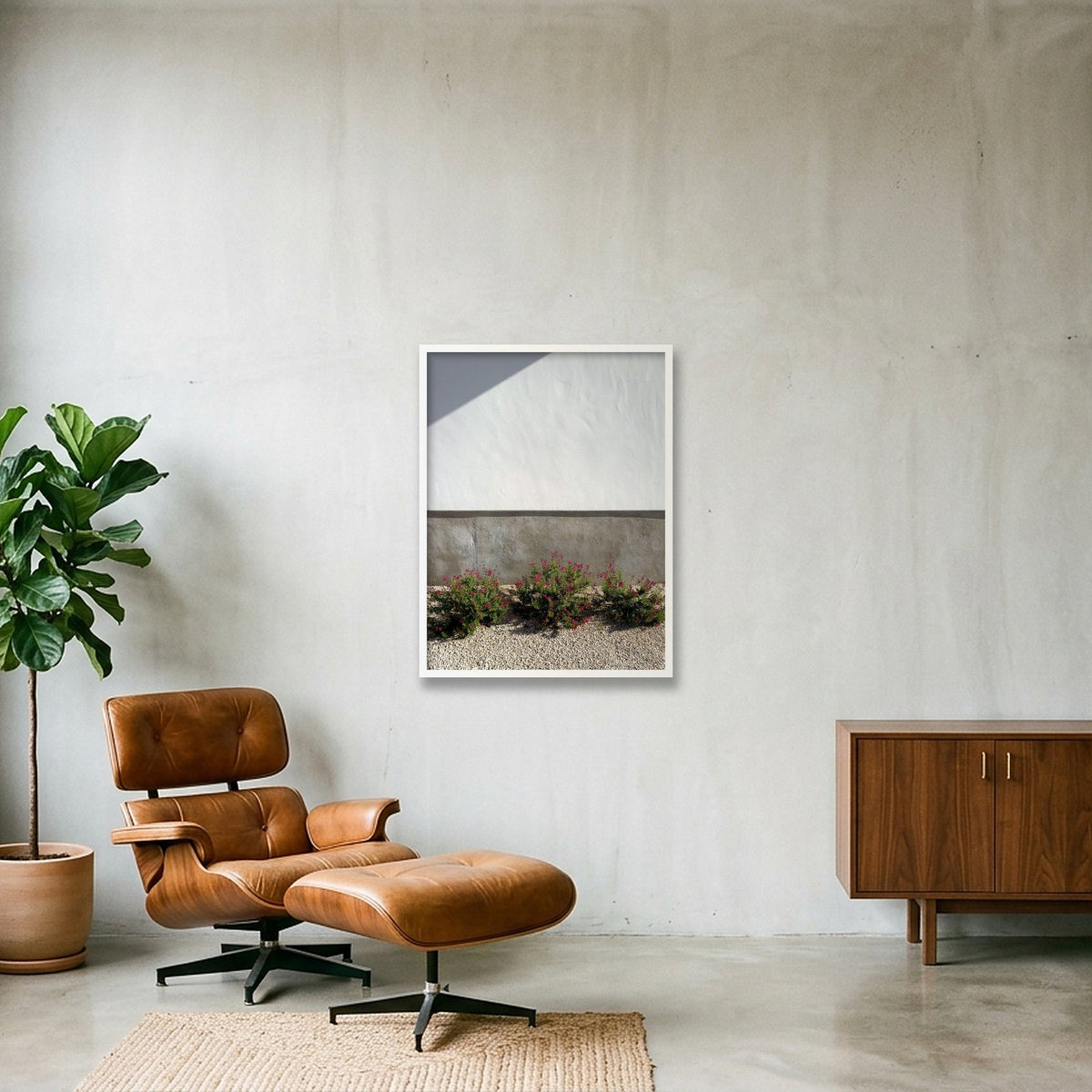 White Wall — 60×80cm, 24×31" White Frame