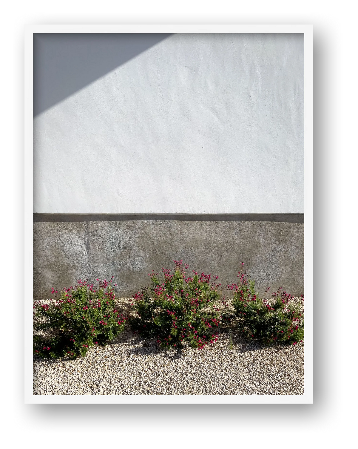 White Wall — framed