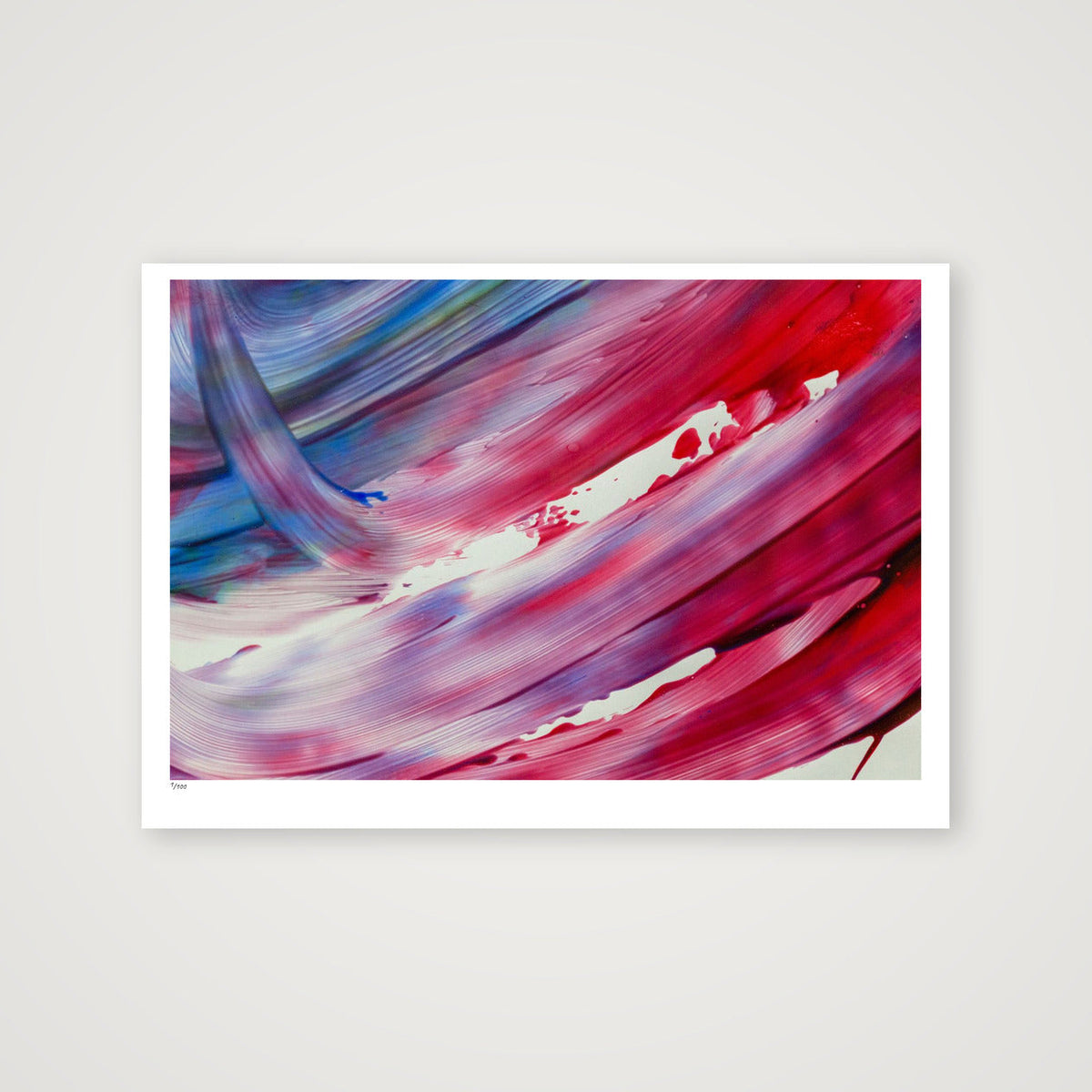 Crimson Current — 100×70cm, 39×28" Print only