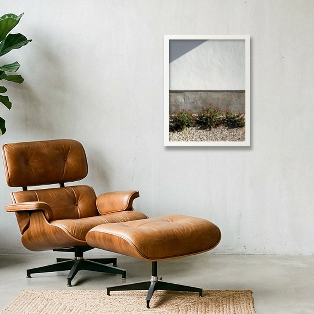 White Wall — 30×40cm, 12×16" White Frame